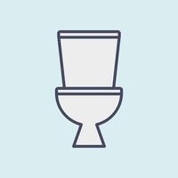 Toilette Symbol Design Vorlage vektor