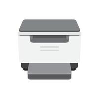 realistisch Drucker und Scanner auf Weiß Hintergrund. vektor