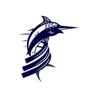 Fisch-Logo-Design-Illustration vektor