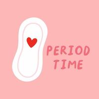 Menstruation Beschriftung Karte. Menstruation- Zyklus zitieren, Perioden Beschriftung zum Karte, Banner, Poster, Aufkleber, weiblich motivierend Sprichwort. vektor