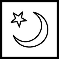Vektor Crescent Moon-Symbol