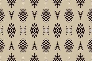 Ikat Stammes- indisch nahtlos Muster. ethnisch aztekisch Stoff Teppich Mandala Ornament einheimisch Boho Chevron textil.geometrisch afrikanisch amerikanisch orientalisch traditionell Illustrationen. Stickerei Stil vektor