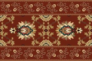 Ikat Stammes- indisch nahtlos Muster. ethnisch aztekisch Stoff Teppich Mandala Ornament einheimisch Boho Chevron textil.geometrisch afrikanisch amerikanisch orientalisch traditionell Illustrationen. Stickerei Stil. vektor