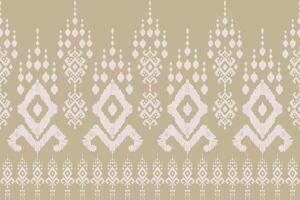 Ikat Stammes- indisch nahtlos Muster. ethnisch aztekisch Stoff Teppich Mandala Ornament einheimisch Boho Chevron textil.geometrisch afrikanisch amerikanisch orientalisch traditionell Illustrationen. Stickerei Stil vektor