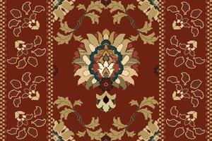 Ikat Stammes- indisch nahtlos Muster. ethnisch aztekisch Stoff Teppich Mandala Ornament einheimisch Boho Chevron textil.geometrisch afrikanisch amerikanisch orientalisch traditionell Illustrationen. Stickerei Stil. vektor