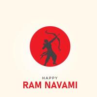 Shree RAM Navami. kreativ RAM Navami Anzeigen, glücklich RAM Navami Tag kreativ Design, 3d Illustration vektor