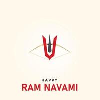 Shree RAM Navami. kreativ RAM Navami Anzeigen, glücklich RAM Navami Tag kreativ Design, 3d Illustration vektor