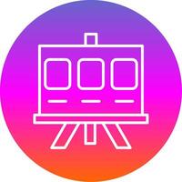 Geschichte Tafel Linie Gradient Kreis Symbol vektor