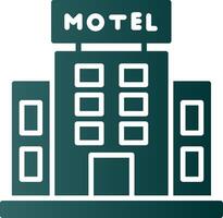 Motel Glyphe Gradient Symbol vektor