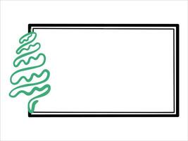 Weihnachten Rahmen Baum Hintergrund Illustration vektor