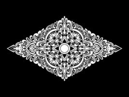 Diamant Luxus Ornament Blumen- Illustration vektor