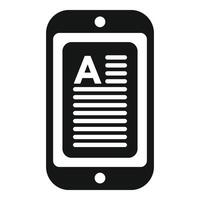 Bildschirm online ebook Symbol einfach . lesen Medien vektor