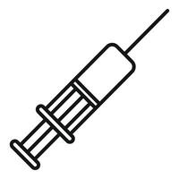 medicinsk antiviral injektion spruta ikon översikt . dos injicera vektor