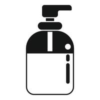 Seife Spender Flasche Symbol einfach . Flüssigkeit Container vektor