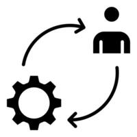 Veränderung Verwaltung Symbol Linie Illustration vektor