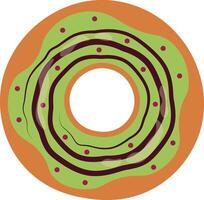 Süss Donuts Illustration mit Karikatur Design. köstlich Dessert vektor