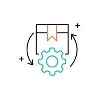 Inventar Optimierung Symbol Design vektor