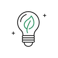 Grün Denken Symbol innovativ Konzept illustrieren umweltfreundlich und nachhaltig Praktiken Methoden Ausübungen vektor