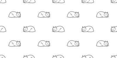 katt sömlös mönster kattunge kalikå sällskapsdjur scarf isolerat tecknad serie djur- bricka tapet upprepa bakgrund klotter illustration design vektor