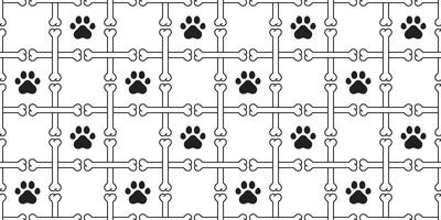 hund ben sömlös mönster kontrollerade franska bulldogg valp sällskapsdjur tecknad serie skelett halloween upprepa tapet bricka bakgrund scarf isolera illustration klotter design vektor