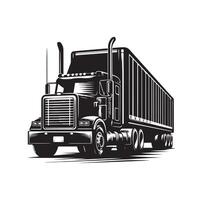 LKW Symbol Illustration Silhouette vektor