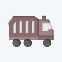 ikon avfall förvaltning. relaterad till återvinning symbol. platt stil. enkel design illustration vektor
