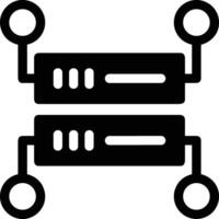 lagring data ikon symbol bild för databas illustration vektor