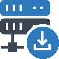 Lager Daten Symbol Symbol Bild zum Datenbank Illustration vektor