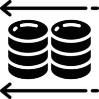 lagring data ikon symbol bild för databas illustration vektor