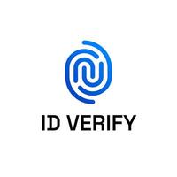 fingeravtryck id autentisering säkerhet identitet logotyp vektor