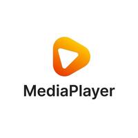 spela media film musik logotyp vektor