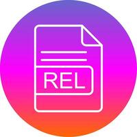 rel Datei Format Linie Gradient Kreis Symbol vektor