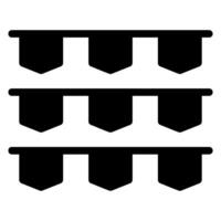 Girlanden-Glyphe-Symbol vektor