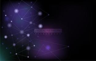 nebulosa digital nätverksanslutning teknik abstrakt vektor bakgrund