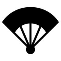 Fan-Glyphe-Symbol vektor