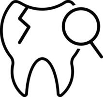 einstellen von Zahn Symbole. Gliederung und solide Zähne Symbol. Zähne Pflege Symbol. vektor