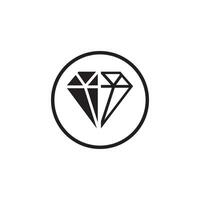 diamant logotyp mall ikon illustration design vektor