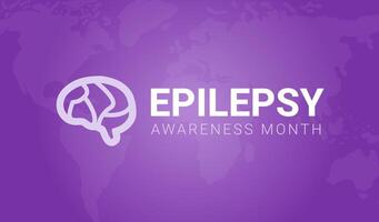 Epilepsie Bewusstsein Monat Hintergrund Illustration vektor