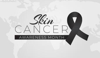 hud cancer melanom medvetenhet månad bakgrund illustration vektor