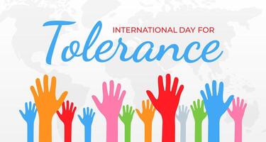 internationell dag för tolerans bakgrund illustration vektor