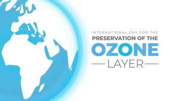 Erhaltung von das Ozon Schicht International Tag Hintergrund Illustration vektor