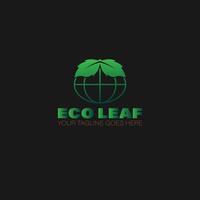 ecoleaf, grönt löv logotyp vektor