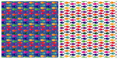 små fisk mönster vektor