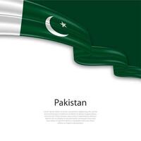 winken Band mit Flagge von Pakistan vektor