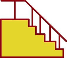 Treppe Jahrgang Symbol Design vektor