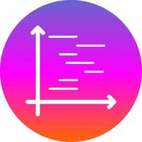 Mücke Diagramm Glyphe Gradient Kreis Symbol Design vektor