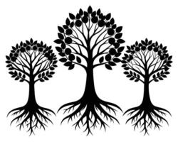 Baum Silhouette Symbol Illustration vektor