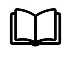Buch Symbole lesen Symbol öffnen Buch Illustration vektor