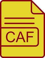 caf Datei Format Jahrgang Symbol Design vektor