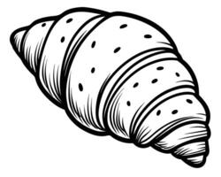 Süss Croissant Design vektor